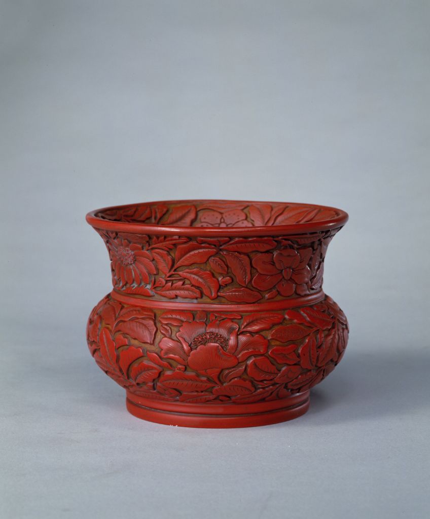 图片[1]-“Yang Maozao” carmine flower pattern-China Archive